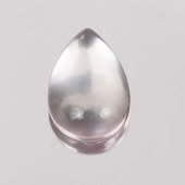 Розовый кварц, кабошон капля 18х26