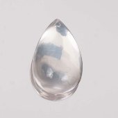 Розовый кварц, кабошон капля 19х30