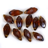 Teardrop TopDrilled темно-янтарный 6х13 (5шт.)