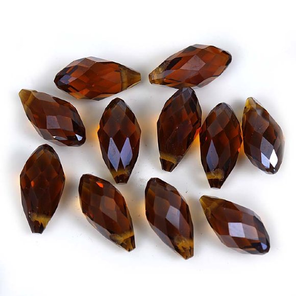 Teardrop TopDrilled темно-янтарный 6х13 (5шт.)