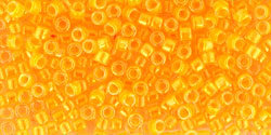 Бисер TOHO Treasure [801] Neon Orange Lined Crystal