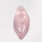 Розовый кварц, кабошон "маркиза" 18х38