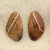 Симбирцит, пара кабошонов (*2) №6