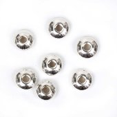 Рондель из белого металла 5,5х2,5