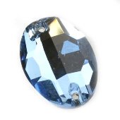Страз пришивной овальный Light Blue 18х23